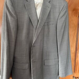 Men's Gray/black striped  Blazer 48L